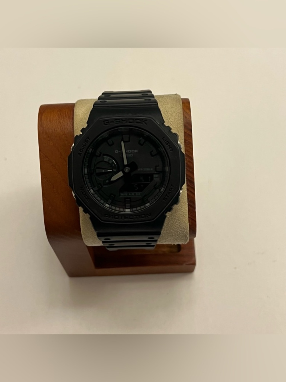 Casio GA2100-1ADR ALL BLACK Analog Digital G shock watch